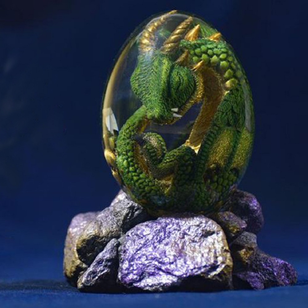 Art Craft Easter - サポートベース付きの溶岩像,樹脂製の置物,恐竜の卵,テーブルショーピース,家の芸術的な装飾,クラフトギフト
