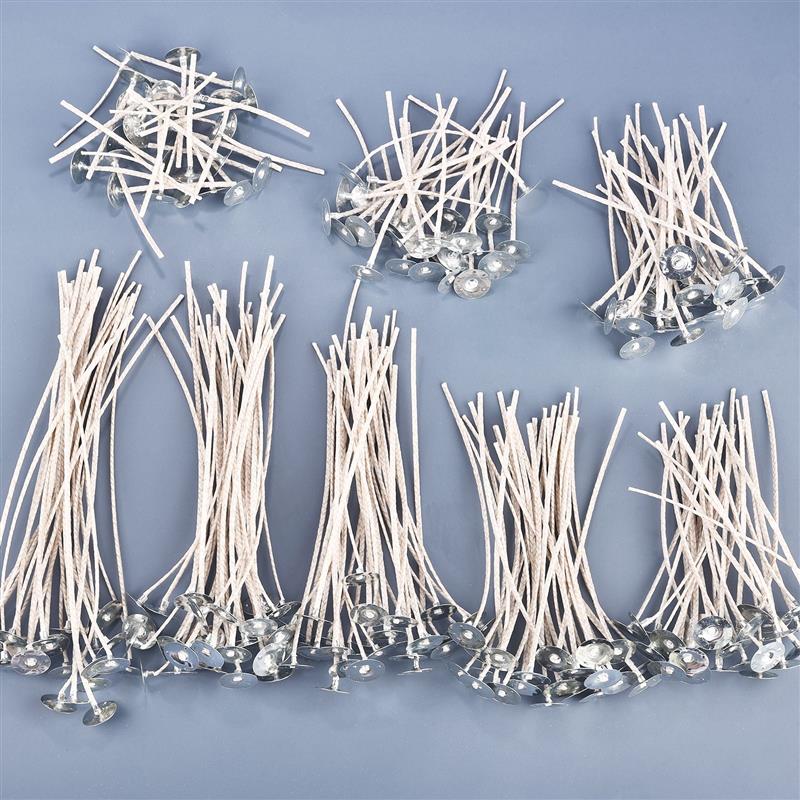 Candle Making Wax - キャンドル作り用のスモークコットンワックスライン,エンボス加工されたキャンドル,傷んだワックスエレンツ,30個