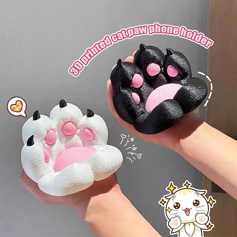 Art Craft Store - 1pc クリエイティブ猫の爪の装飾かわいい漫画デスクトップ小さな装飾品携帯電話ホルダー 3D 印刷工芸品