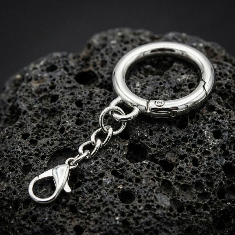 Art Craft Mirror - 10個入り スプリングリングクラスプ ロブスタークラスプ キーホルダークリップ 鏡面仕上げ 25mm