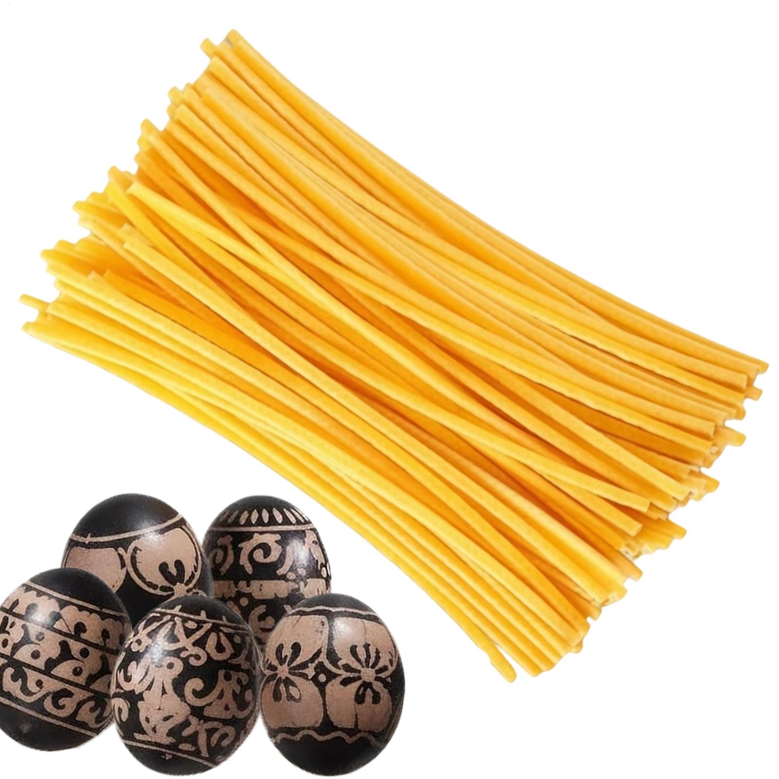 Candle Making Wax - 卵デコレーション用蜜蝋スティック120本 イースターアート用品 キャンドル作り用ワックスキット DIYクラフト 卵ペイントツール パーティーギフト