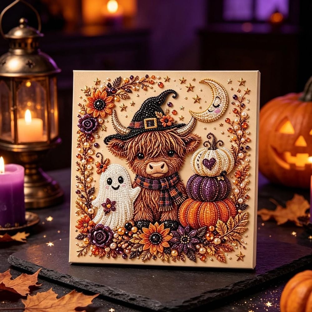 Art Craft Earth Day - フレンドリークラフツ ハロウィンパールアートキット オーナメント ハロウィンテーマ ハロウィンゴースト パールアート