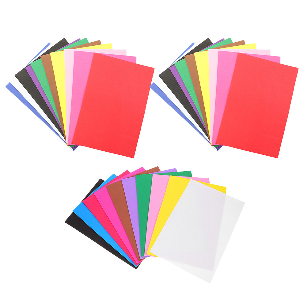 Art Craft For Preschool - 30枚入りカラフルなフォームペーパーシート 子供に安全なEVAクラフト素材 柔らかく柔軟なDIYクラフトスポンジシート 幼稚園のアート用