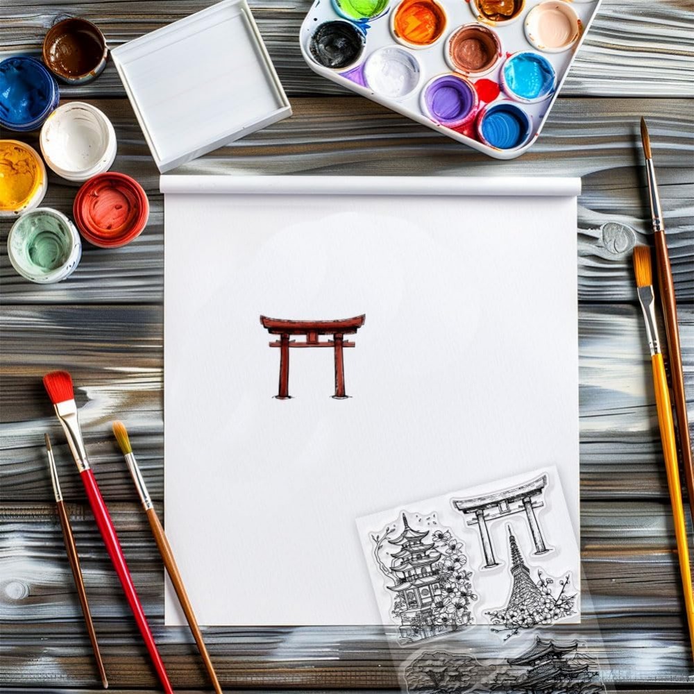 DIYスクラップブッキングカード用のランドスケープクリアスタ - Rubber Stamp Blank のレビューと価格