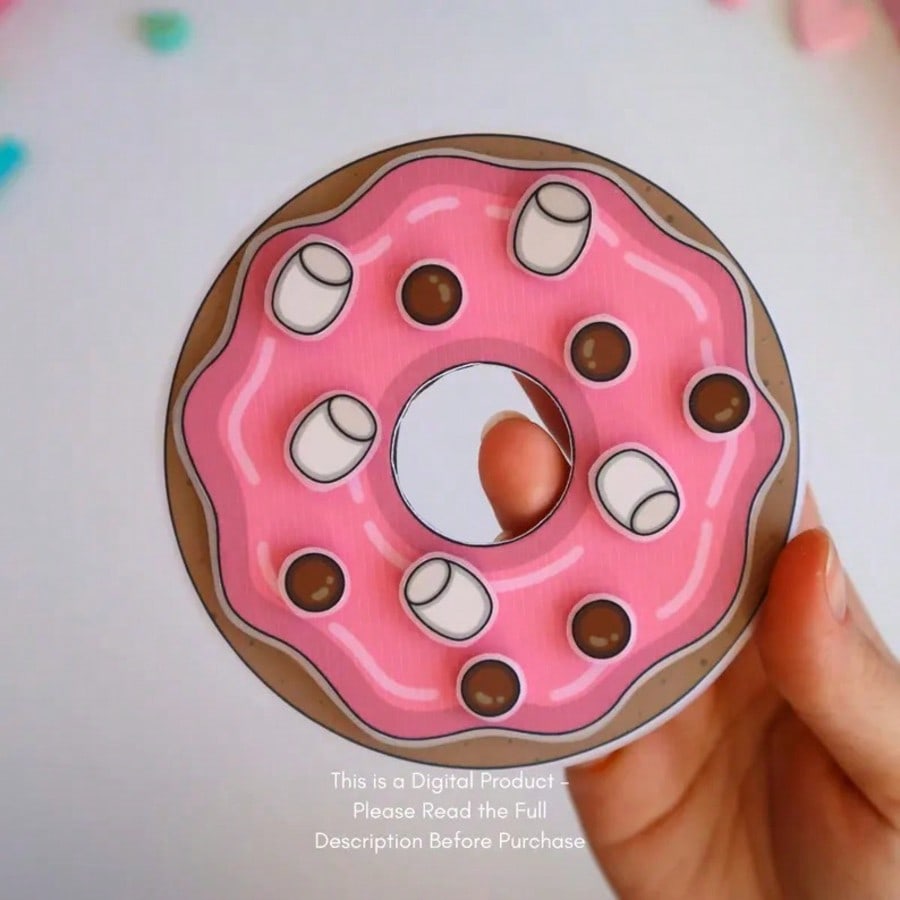 ドーナツショップごっこ遊びキット、DIYペーパードールハウス - Art Craft For 3 Year Old のレビューと価格