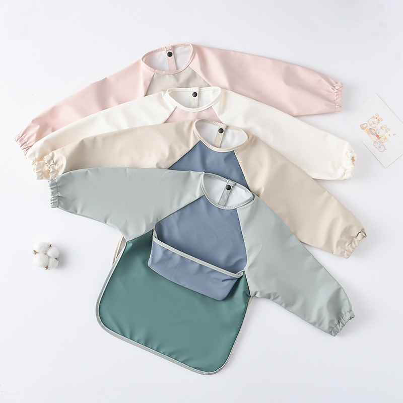 キッズベビー長袖PUよだれかけ子供幼児アートクラフト防水食事 - Art Craft Girl のレビューと価格