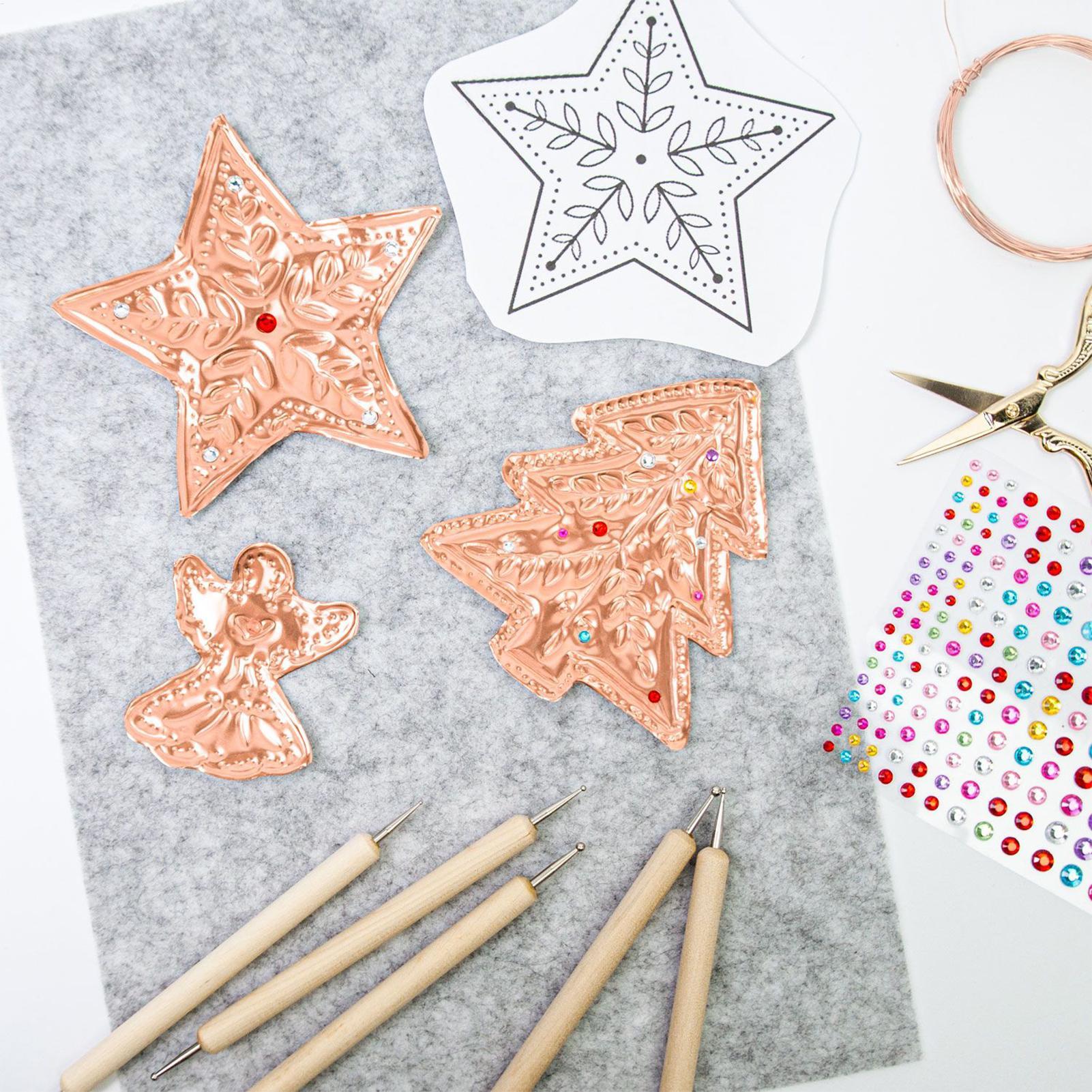 エンボス箔 8枚 アルミクラフト用品 エンボスシート 箔紙  - Art Craft With Paper のレビューと価格