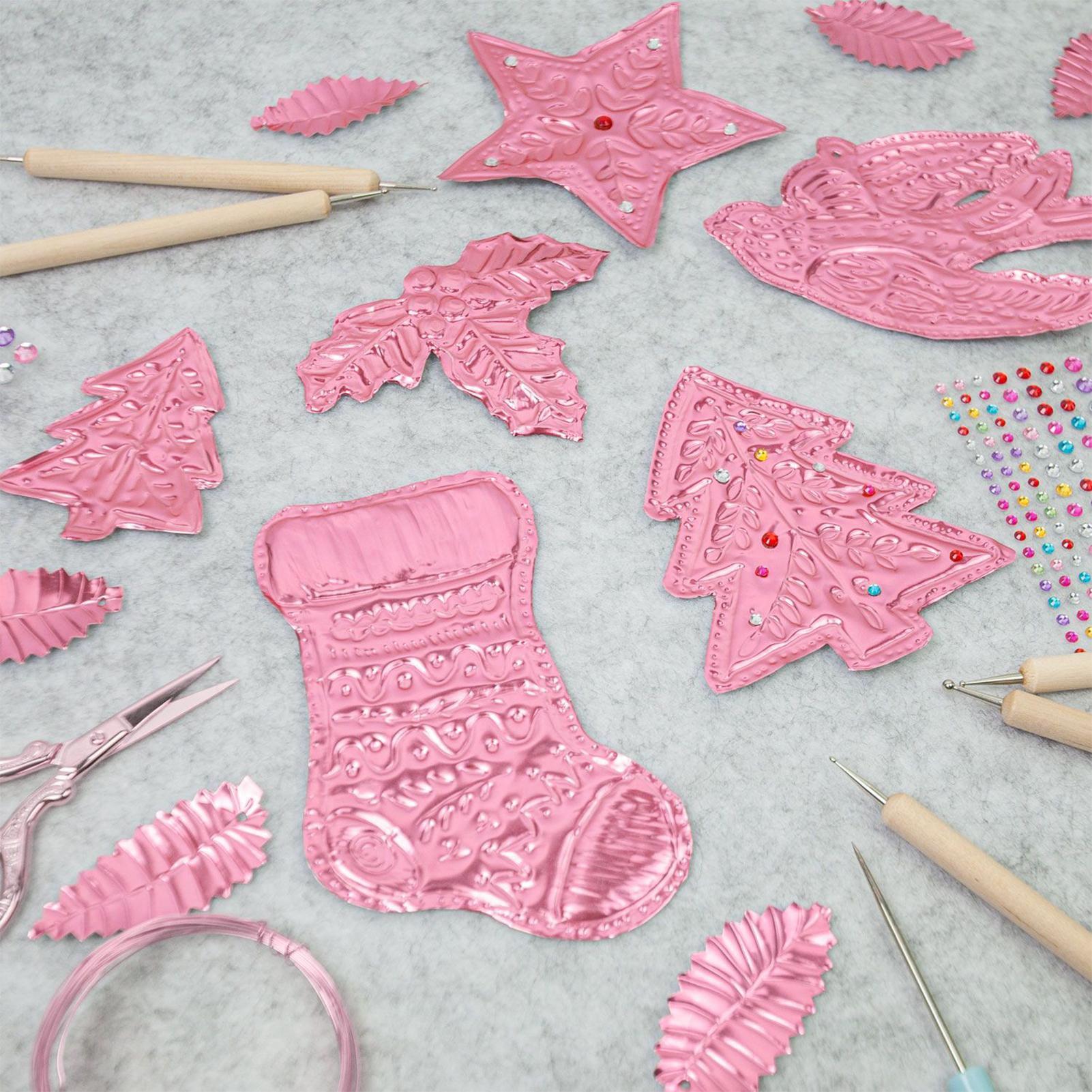 エンボス箔 8枚 アルミクラフト用品 エンボスシート 箔紙  - Art Craft With Paper のレビューと価格