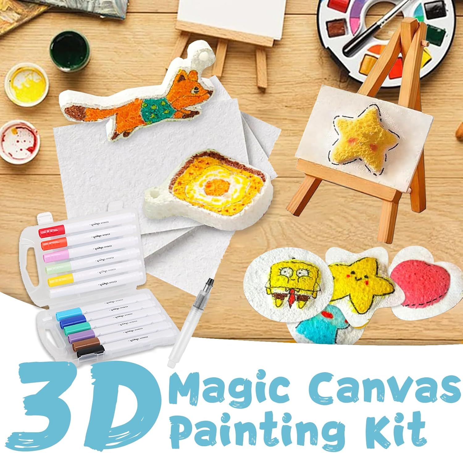 3D立体発泡テクスチャ絵画紙セット 子供用 DIYアートクラ - Art Craft With Paper のレビューと価格