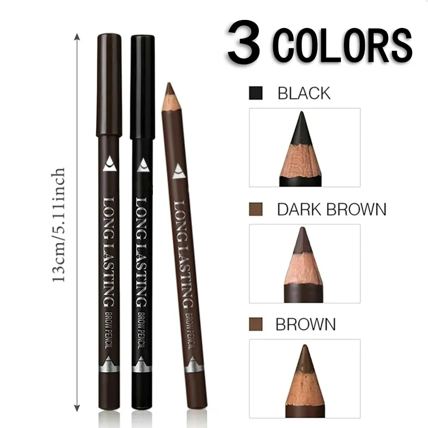 6/12 個アイブロウペンシル防水プロフェッショナル女性アイ - Colored Pencil Professional のレビューと価格