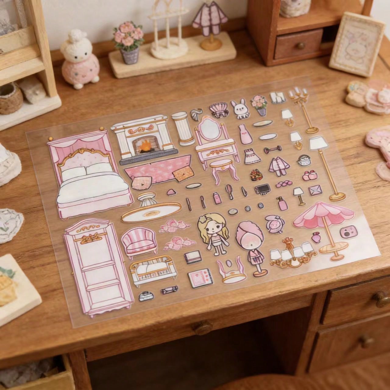 ピンクの桜の木ホテルの部屋DIYキッズクラフトステッカーキッ - Art Craft For 3 Year Old のレビューと価格