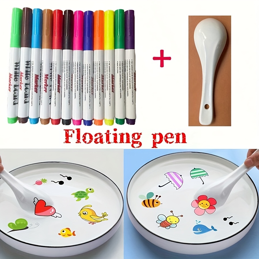魔法の水彩ペンセット、浮遊インク付き、ミックスカラーマーカー - Illustration Marker Set のレビューと価格