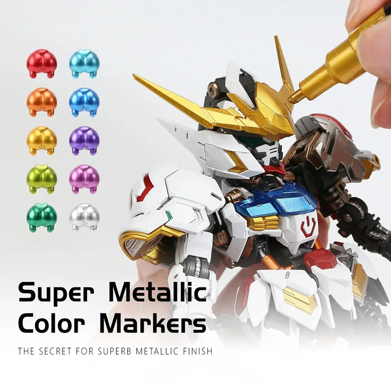 メタリックマーカー カラーリングペン メカペイント用 ペイン - Illustration Marker Set のレビューと価格