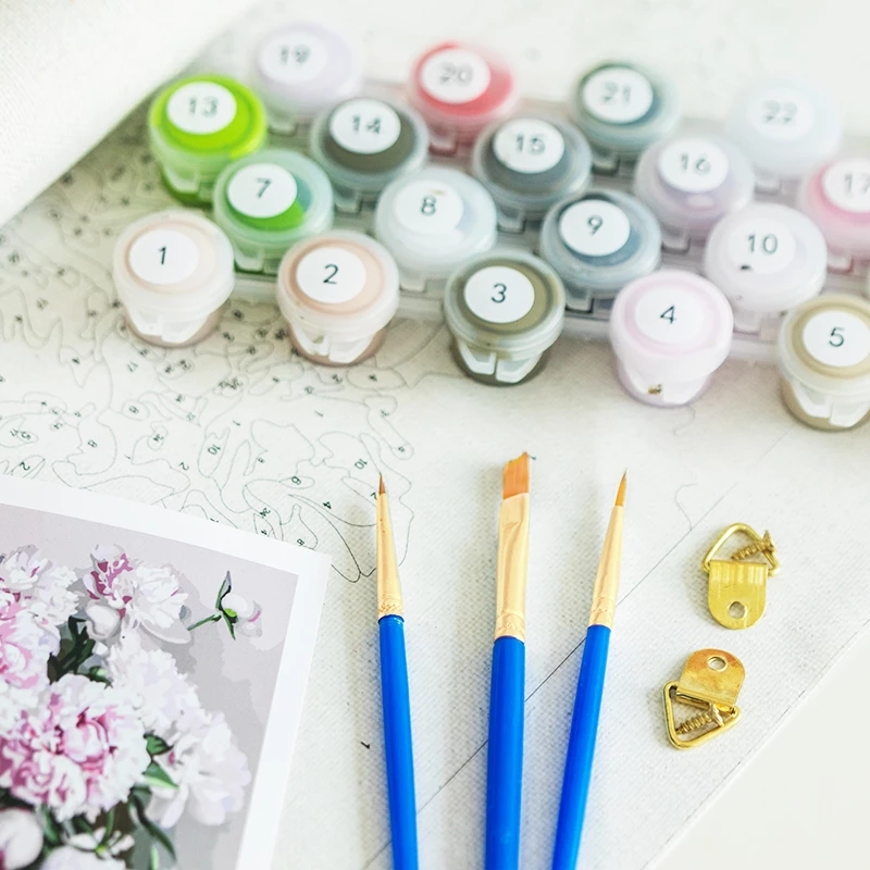 GATYZTORY 数字で描く絵画 大人用 初心者キット 花 - Art Craft Number のレビューと価格