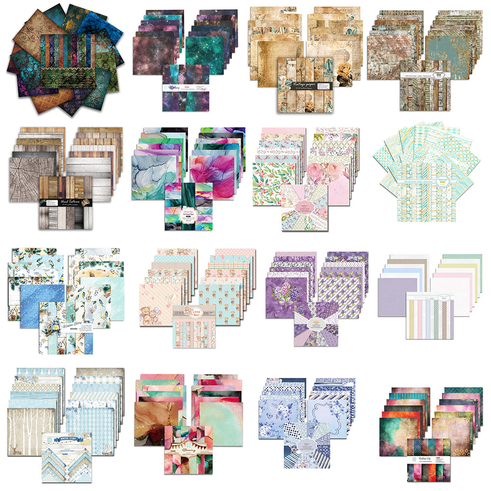 24 枚 30 × 30 センチメートルスクラップブック紙パ - Art Craft Journals のレビューと価格