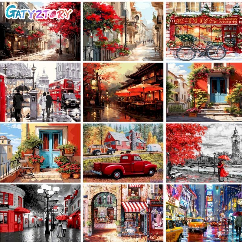 GATYZTORY 大人のための数字による油絵ヴィラハウス描 - Art Craft Number のレビューと価格