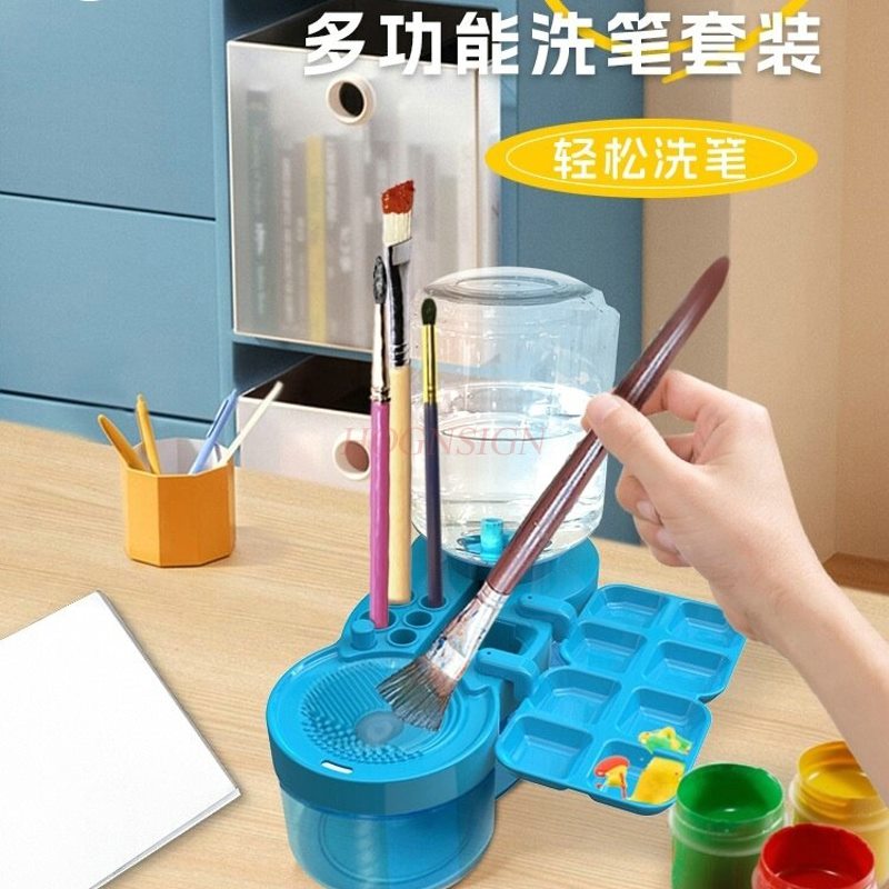 1セットのブラシクリーナー、ブラシ顔料洗浄ボックス、アートペ - Watercolor Brush Pen のレビューと価格