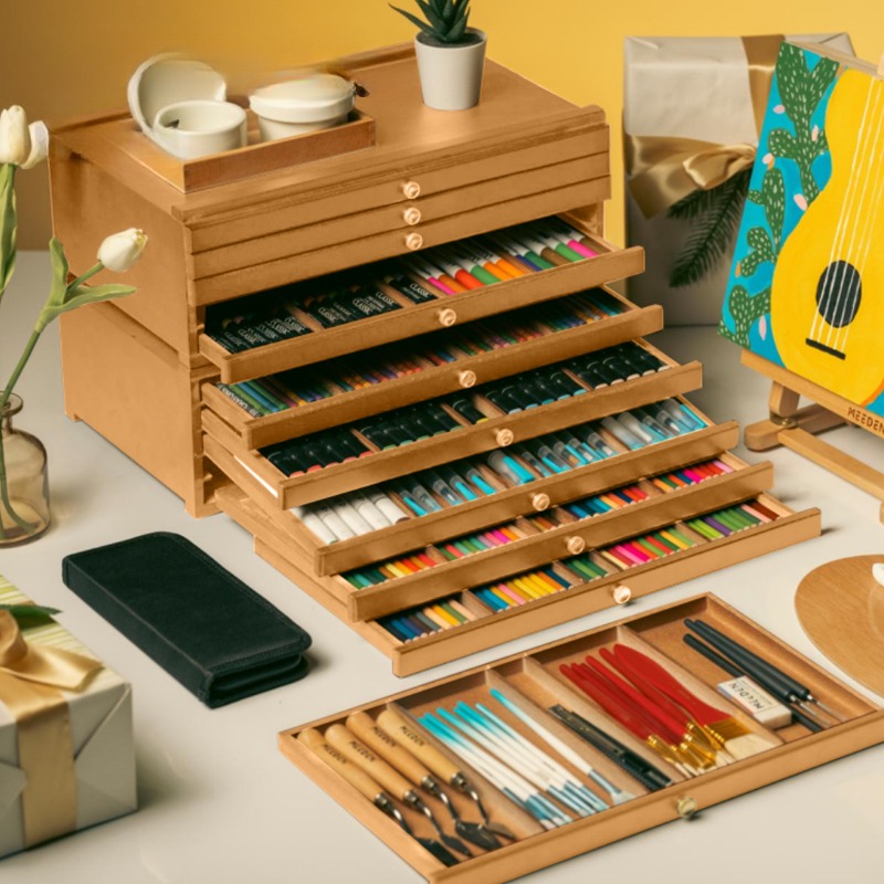 アートスタジオオーガナイザー引き出しプロフェッショナル描画ケ - Colored Pencil Professional のレビューと価格