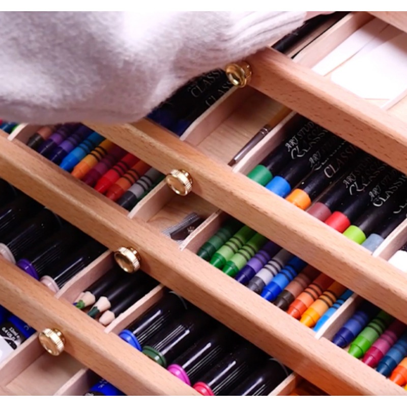 アートスタジオオーガナイザー引き出しプロフェッショナル描画ケ - Colored Pencil Professional のレビューと価格