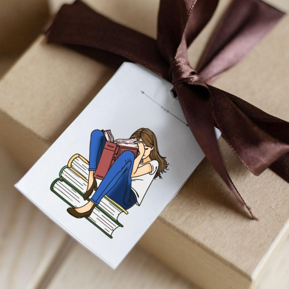 Lady and Books クリアスタンプ 本の読書 シリ - Rubber Stamp Blank のレビューと価格