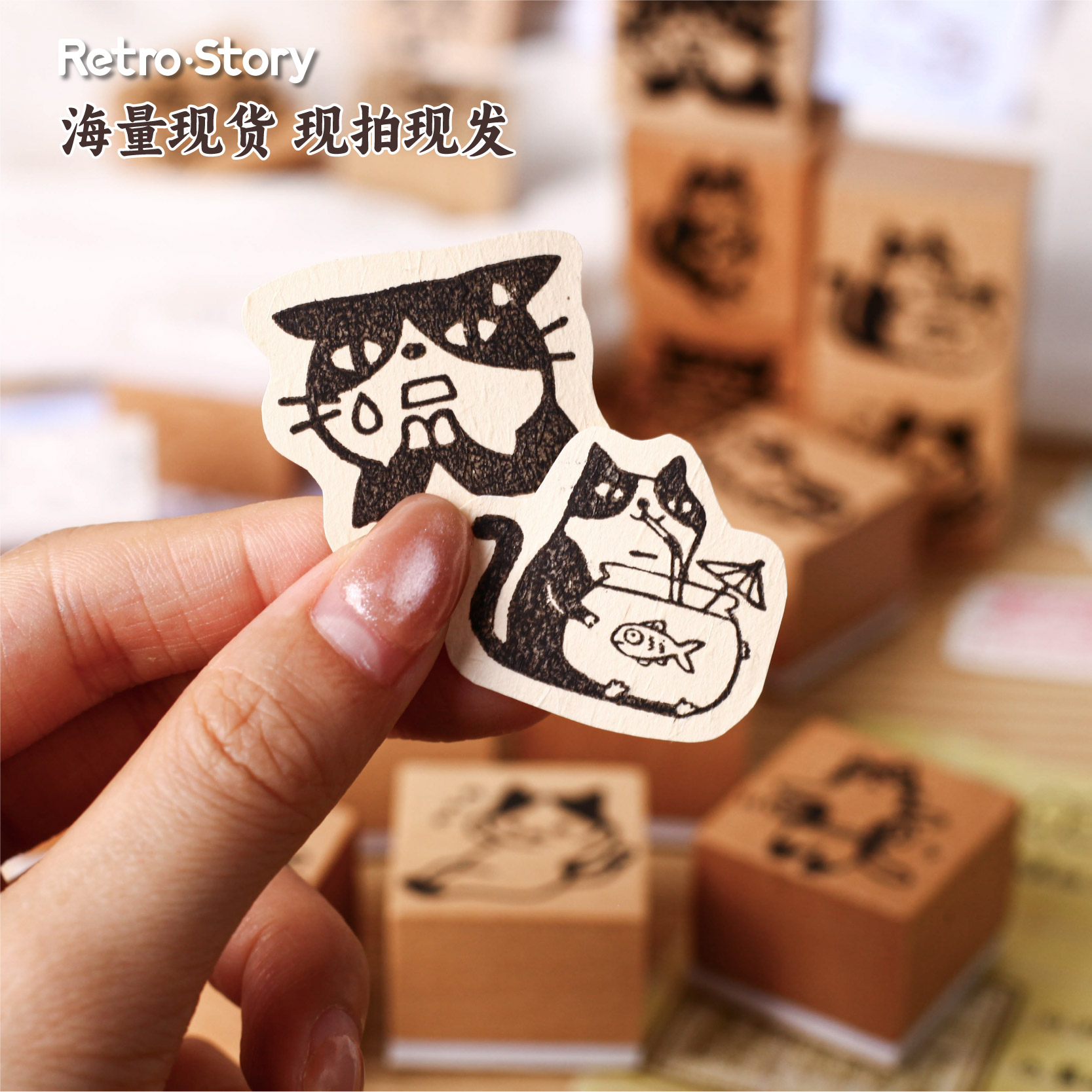 1pc アルファベットスタンプヴィンテージ木製ゴムかわいいペ - Rubber Stamp Blank のレビューと価格