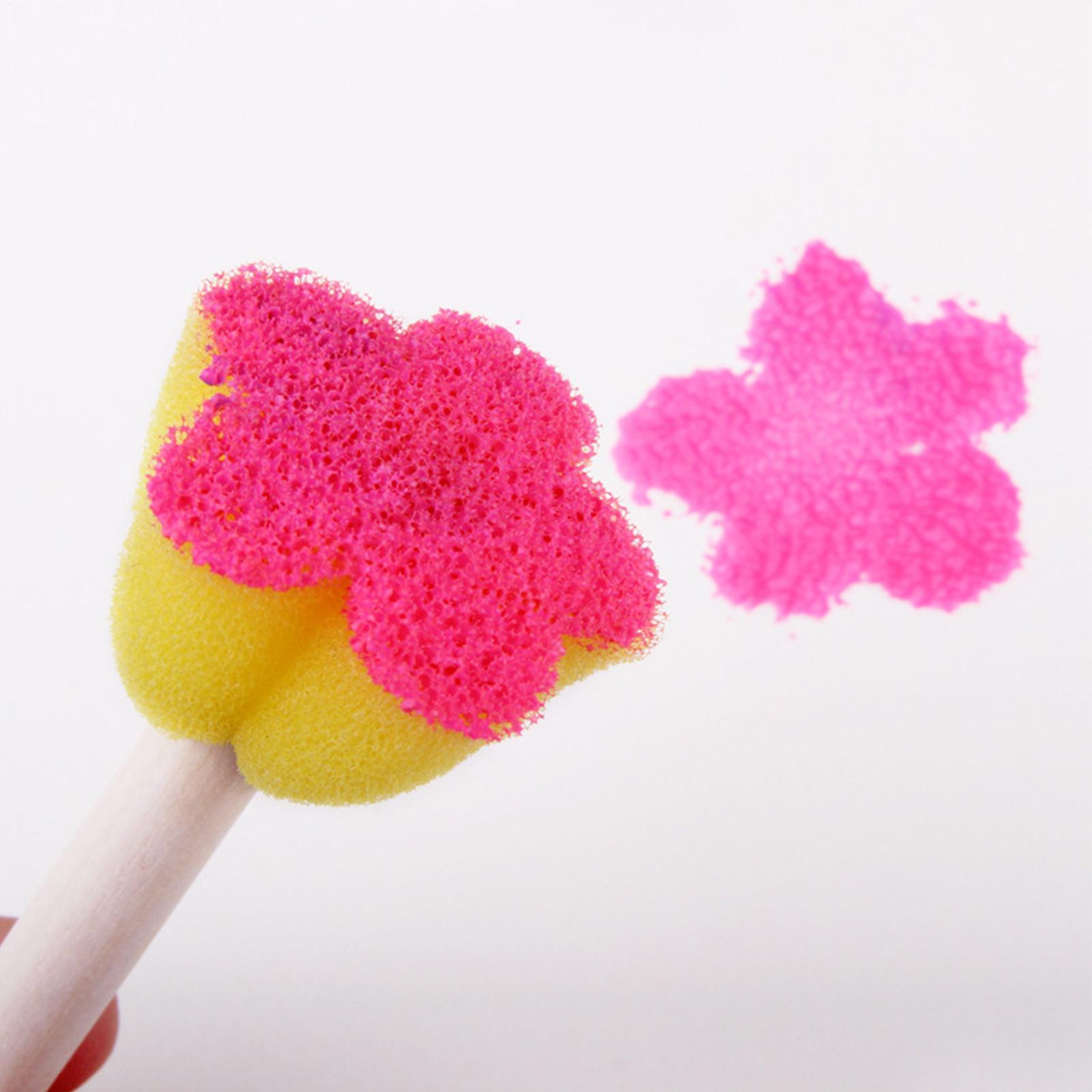 5個入り 再利用可能な子供用ペイントスポンジ 握りやすい幼児 - Art Craft For Preschool のレビューと価格