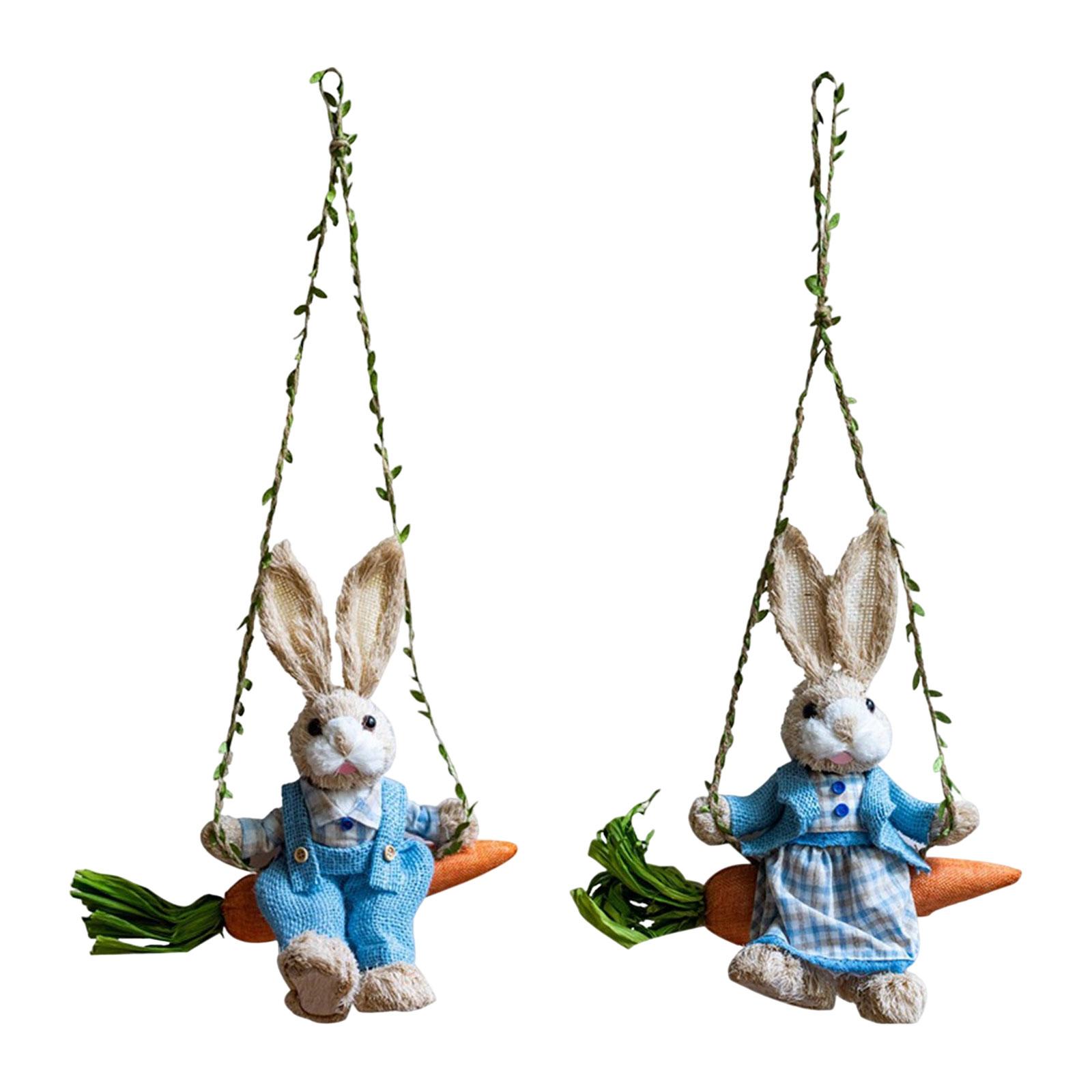 イースターバニーペンダント、収集価値のある模擬工芸品スイング - Art Craft Rabbit のレビューと価格