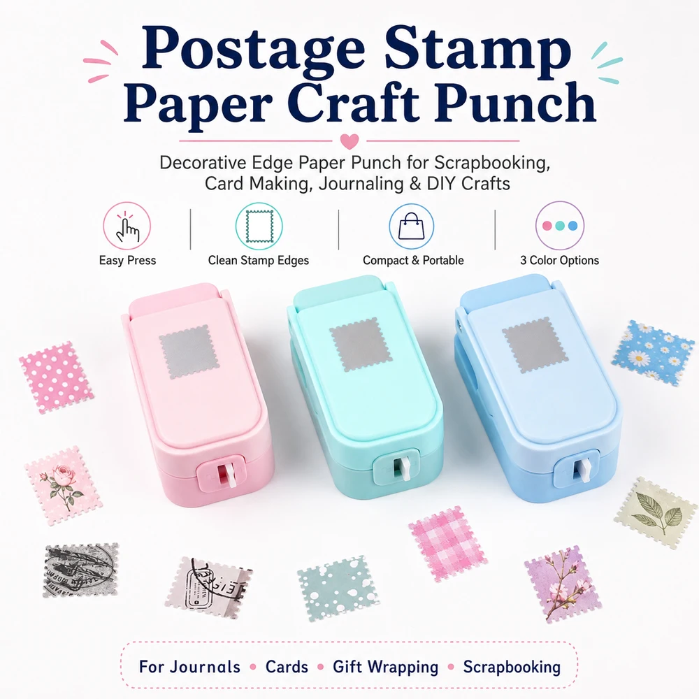 ポータブルスタッカブルスタンプボーダーパンチャー カラフルな - Art Craft Journals のレビューと価格