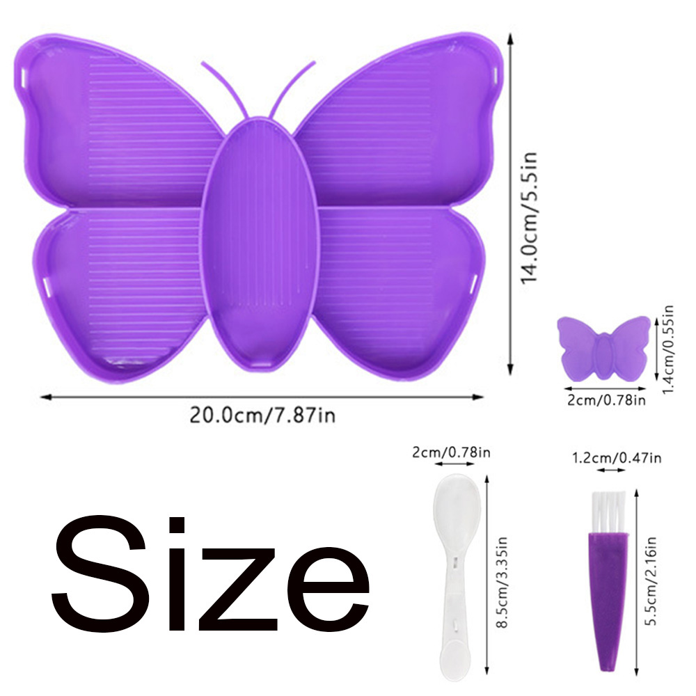 ダイヤモンドペインティングバタフライトレイセット、キュートな - Art Craft Butterfly のレビューと価格