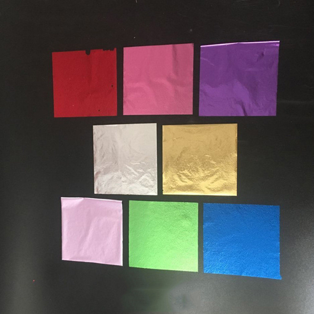 50枚入り 8x8.5cm ゴールドリーフシート 模造金箔紙 - Art Craft With Paper のレビューと価格