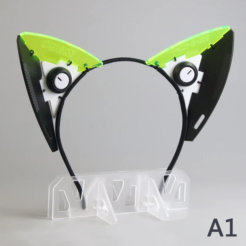 サイバーパンクコスプレマスクヘッドバンド機能的な機械式猫耳ヘ - Art Craft Store のレビューと価格