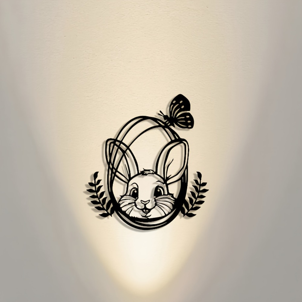 CIFBUY メタルウォールアート ボヘミアンウサギの彫刻、 - Art Craft Rabbit のレビューと価格