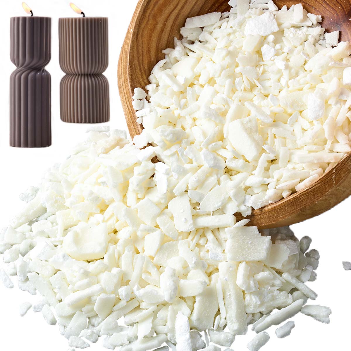 1 ポンドピュアホワイト大豆ワックス DIY 手作りキャンド - Candle Making Wax のレビューと価格