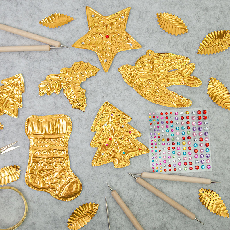 DIY金箔アートレリーフクリスマスデコレーション金銀装飾ペン - Art Craft With Paper のレビューと価格