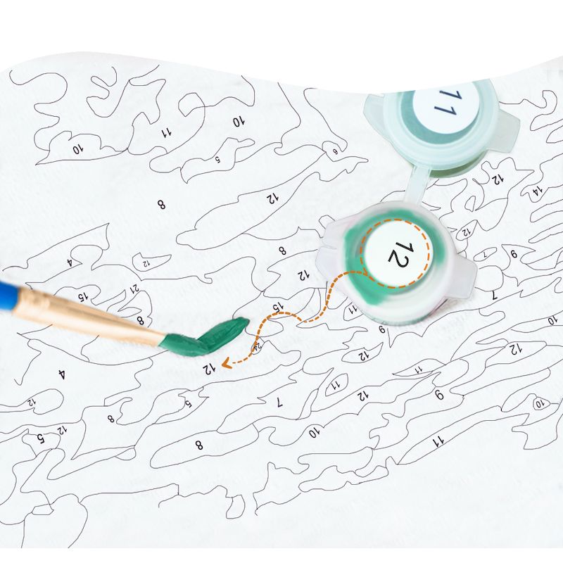 数字による絵画オオカミ油絵大人のための DIY クラフトキッ - Art Craft Number のレビューと価格