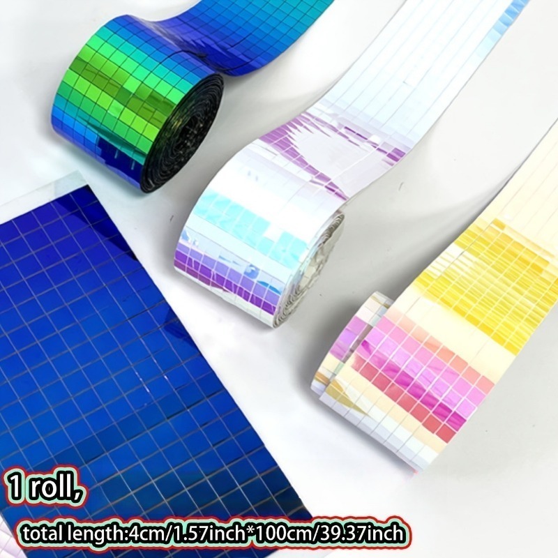 4cm×1m ミラーモザイクタイルステッカー DIY 自己粘 - Art Craft Mirror のレビューと価格