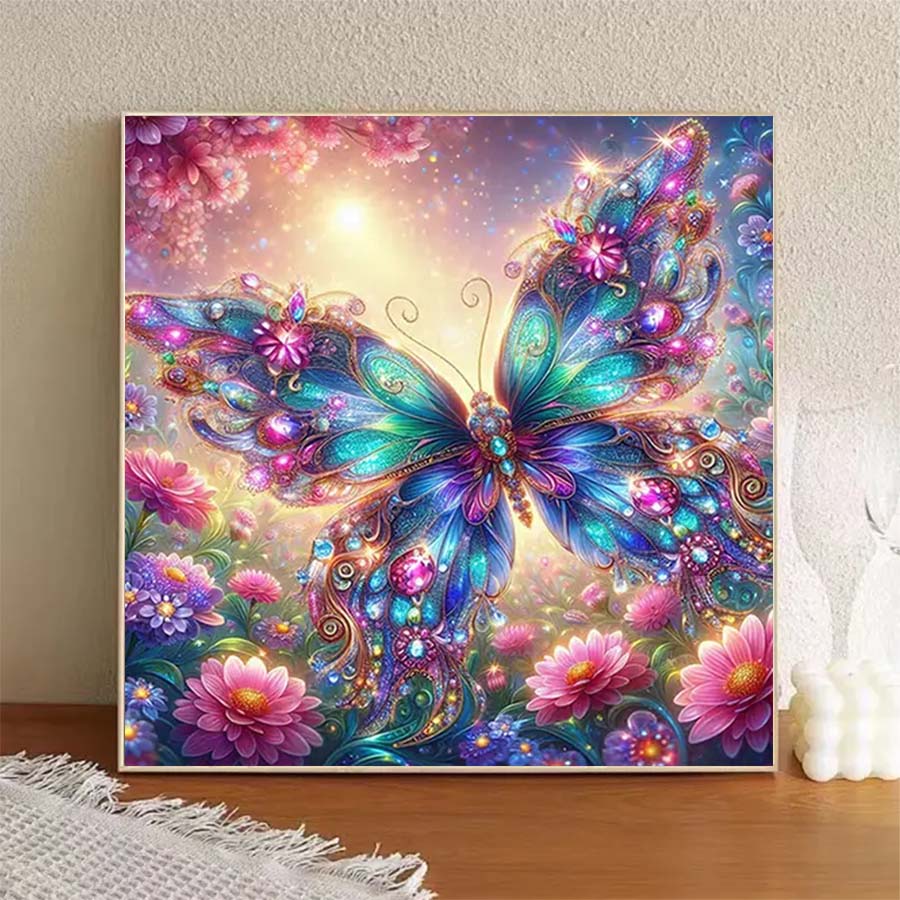 1 ピース 5D DIY フロッキングクロス、特殊ドリル、ダ - Art Craft Butterfly のレビューと価格