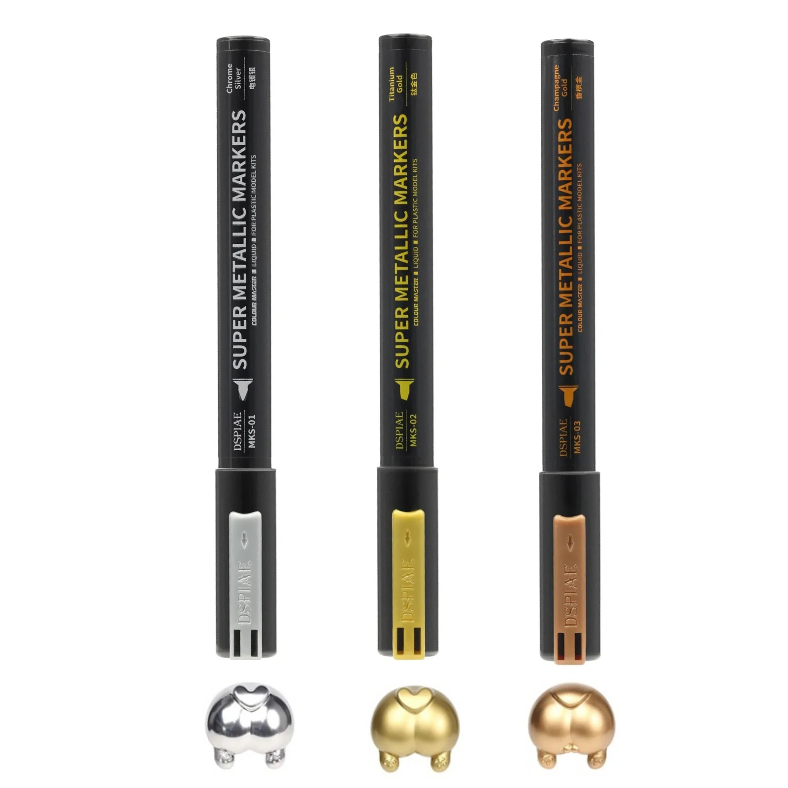 Dspiae-mksペイント用スーパーメタリックカラーマーカ - Illustration Marker Set のレビューと価格