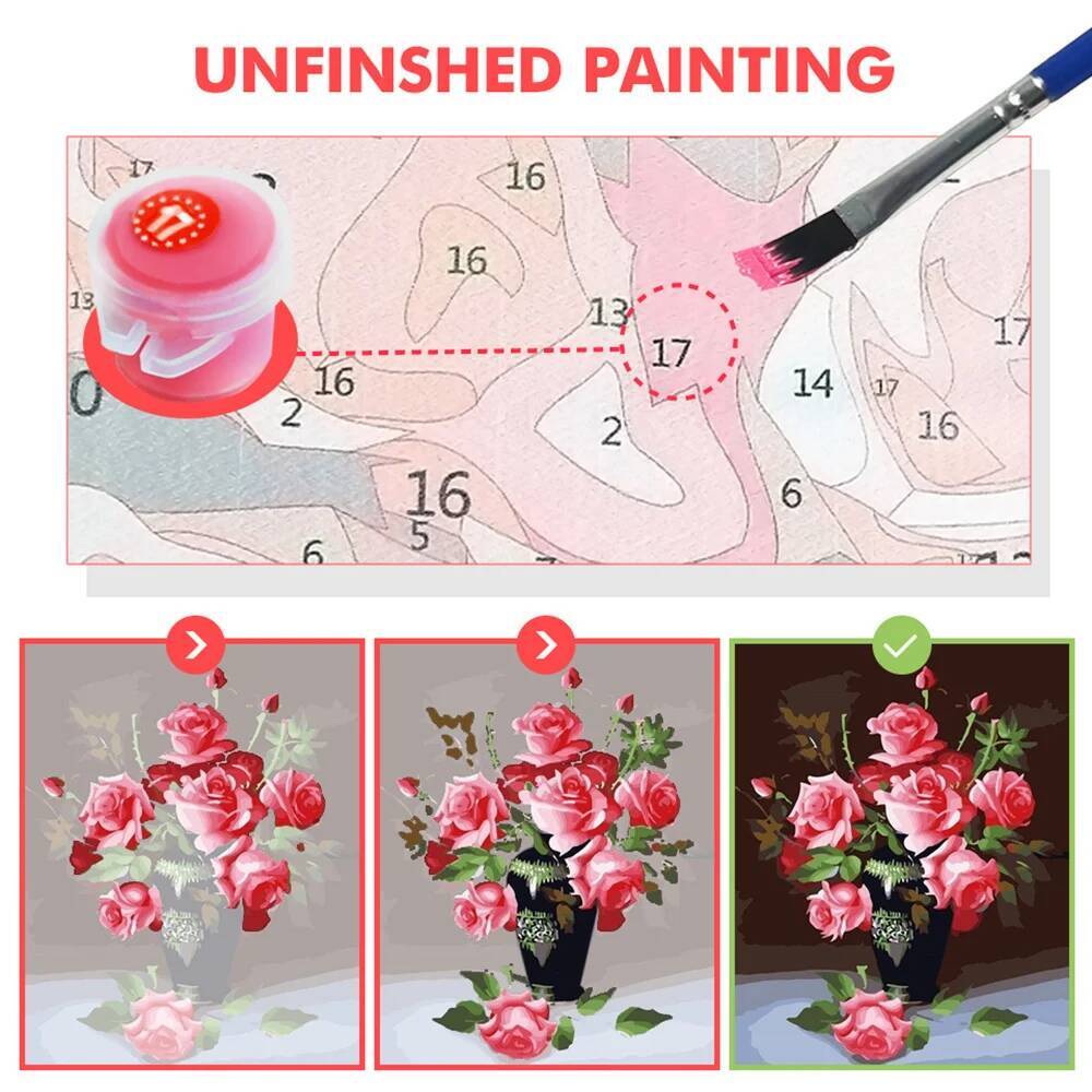 1枚入りフレームレス20x30cm 数字塗り絵 秋の森 フレ - Art And Craft Autumn のレビューと価格