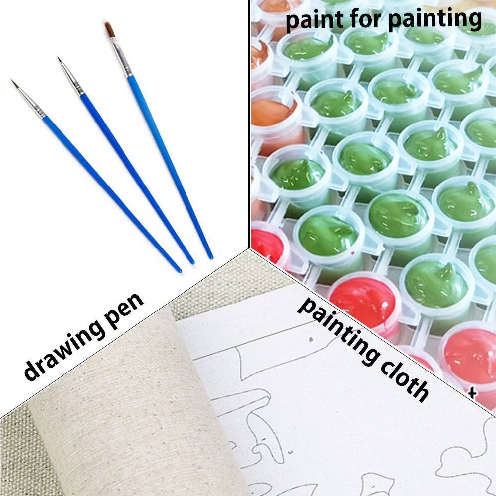 1枚入りフレームレス20x30cm 数字塗り絵 秋の森 フレ - Art And Craft Autumn のレビューと価格
