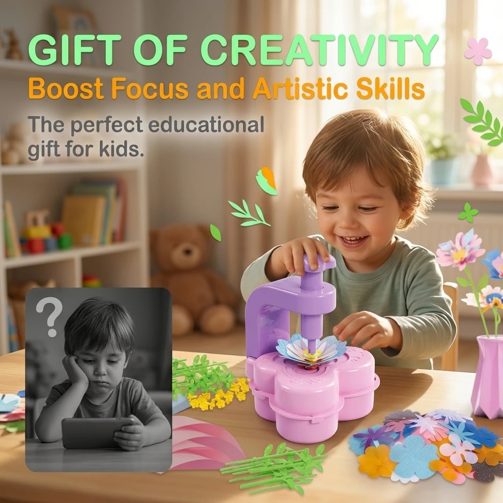 新しいフラワープレスクラフトおもちゃ – 子供向けの創造的な - Art Craft Girl のレビューと価格