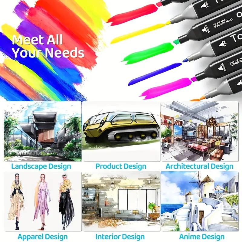 24/36/48/60/80/120/168 色ダブルチップ - Illustration Marker Set のレビューと価格