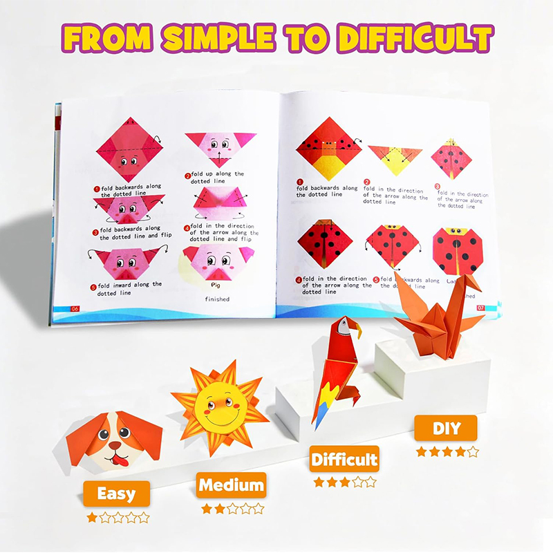 折り紙ペーパークラフトキット ガイダンスブック付き DIYア - Art Craft With Paper のレビューと価格