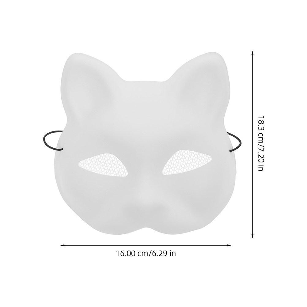 2個セット かわいい猫デザイン 塗装可能なプラスチックマスク - Art Craft For Preschool のレビューと価格