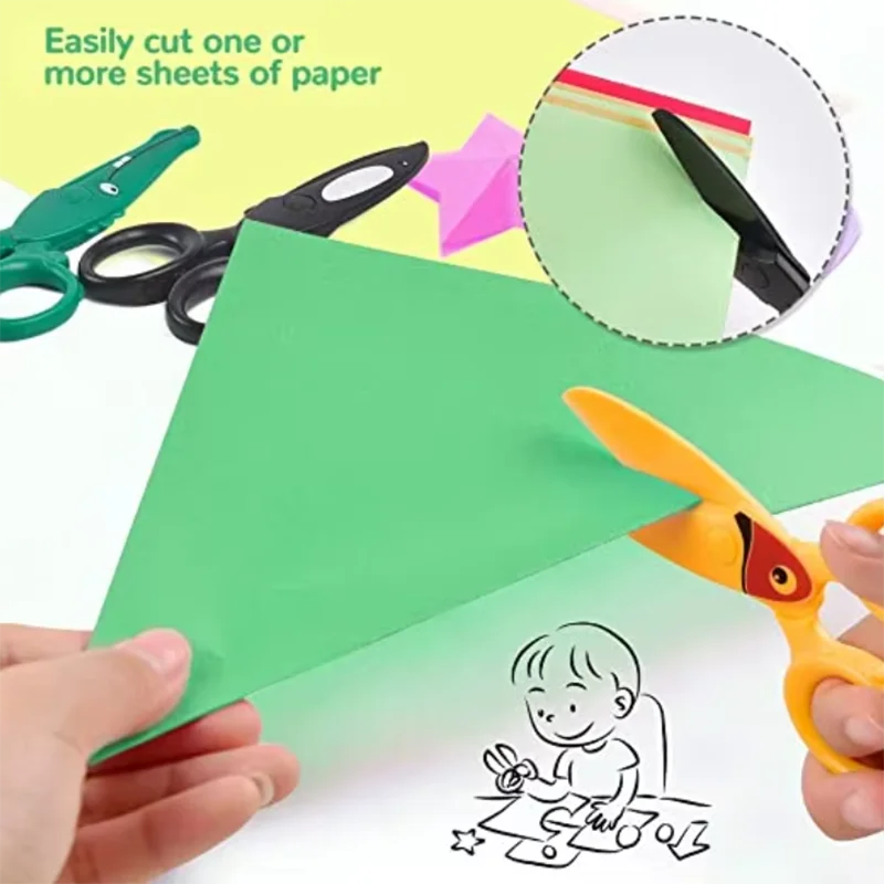 子供手作りDIYかわいい幼児用トレーニングはさみ子供安全幼児 - Art Craft For Preschool のレビューと価格