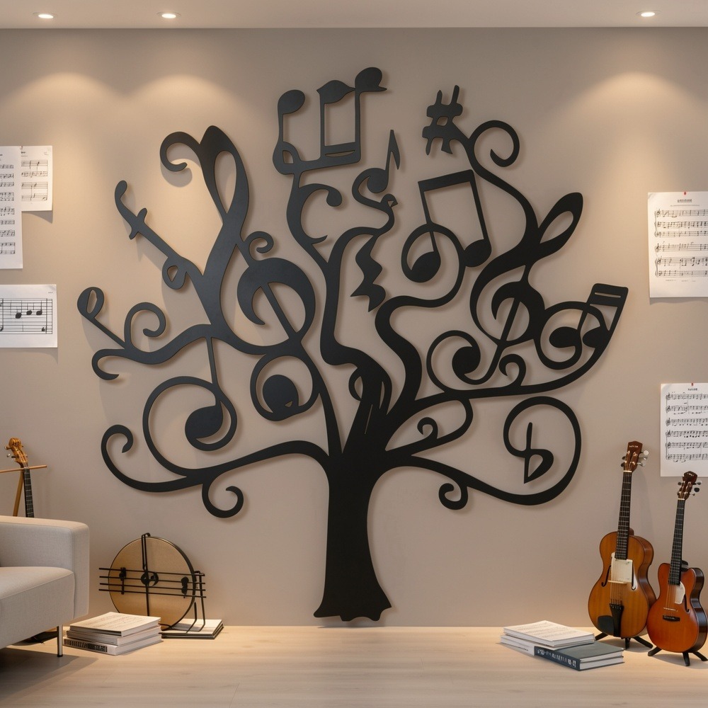 CIFBUY 金属製ウォールアート 音符 アイアンクラフト彫 - Art And Craft Studio のレビューと価格