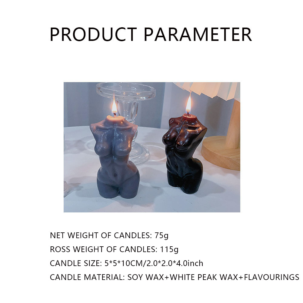 女性トルソー体型の香り付きキャンドル、家の装飾用 – 芸術的 - Candle Making Wax のレビューと価格