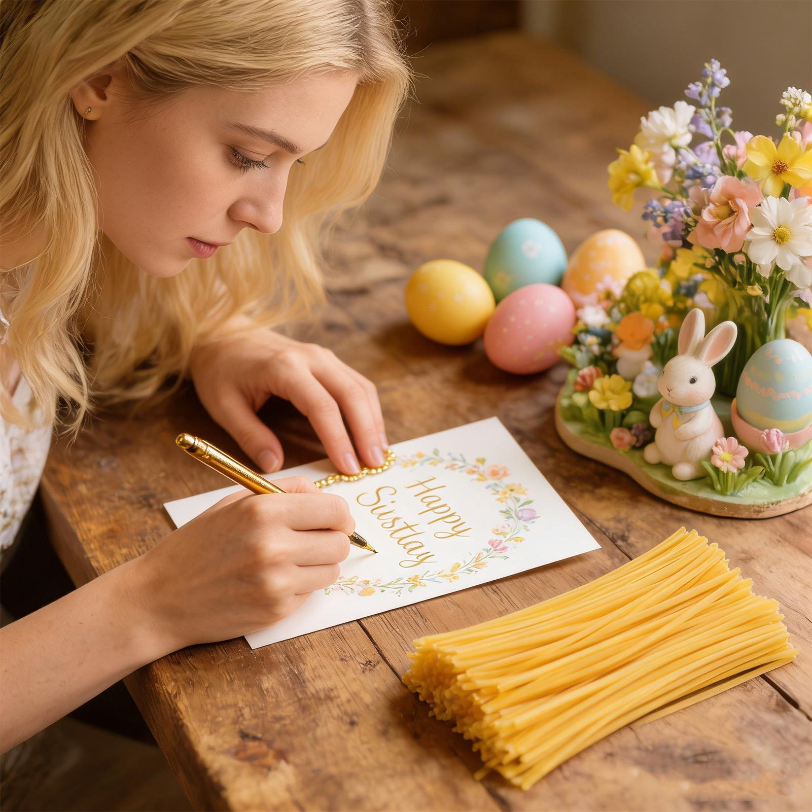 卵デコレーション用蜜蝋スティック120本 イースターアート用 - Candle Making Wax のレビューと価格