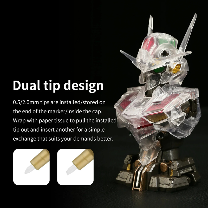 メタリックマーカー カラーリングペン メカペイント用 ペイン - Illustration Marker Set のレビューと価格