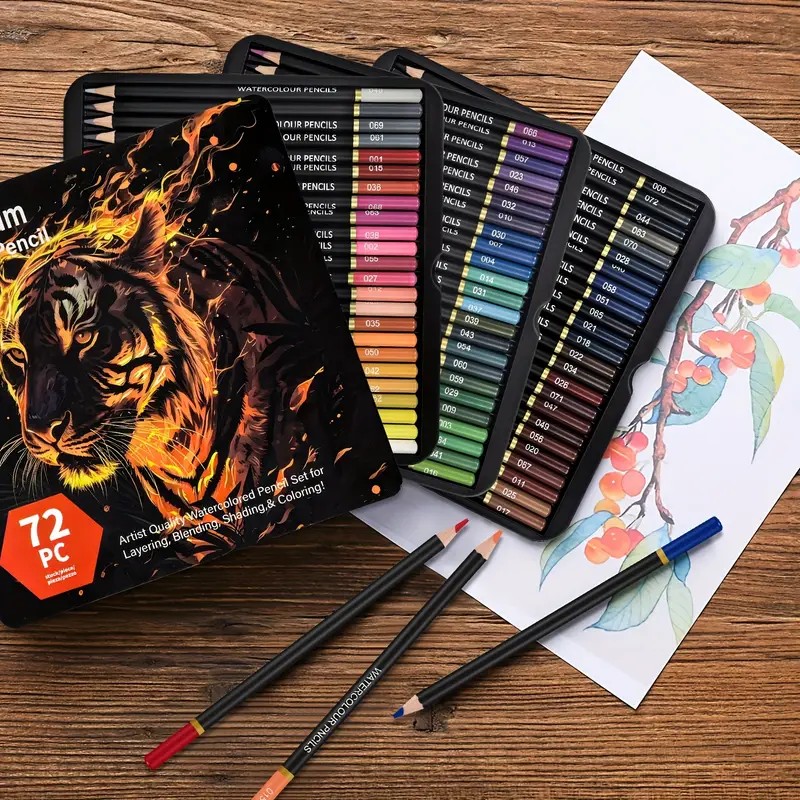 Brutfuner 72 水彩色鉛筆 - 大人向けの鮮やかな - Colored Pencil Professional のレビューと価格